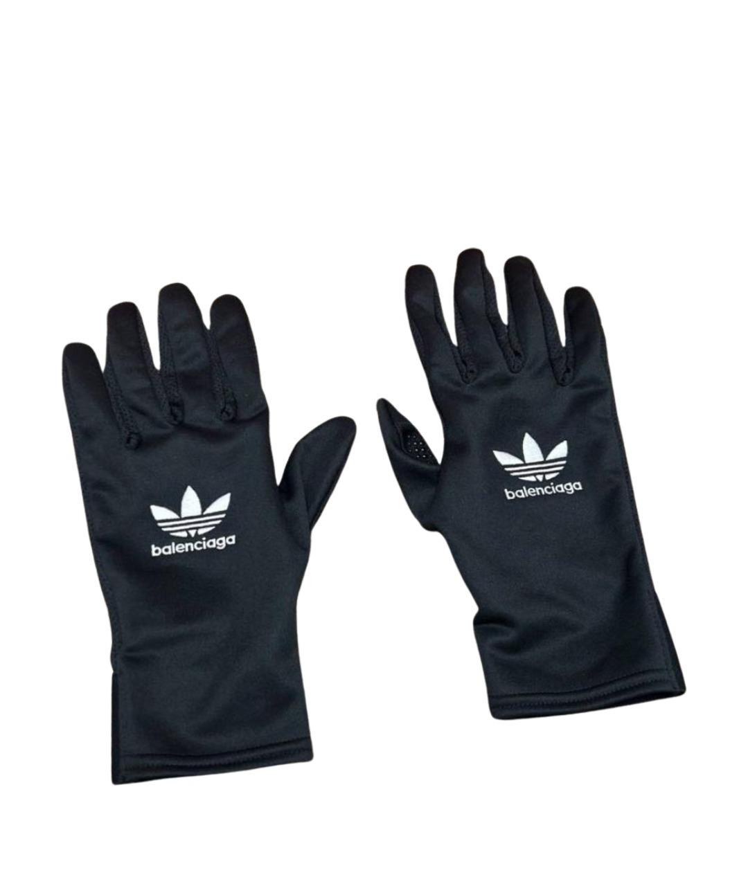 BALENCIAGA Черные перчатки, фото 1