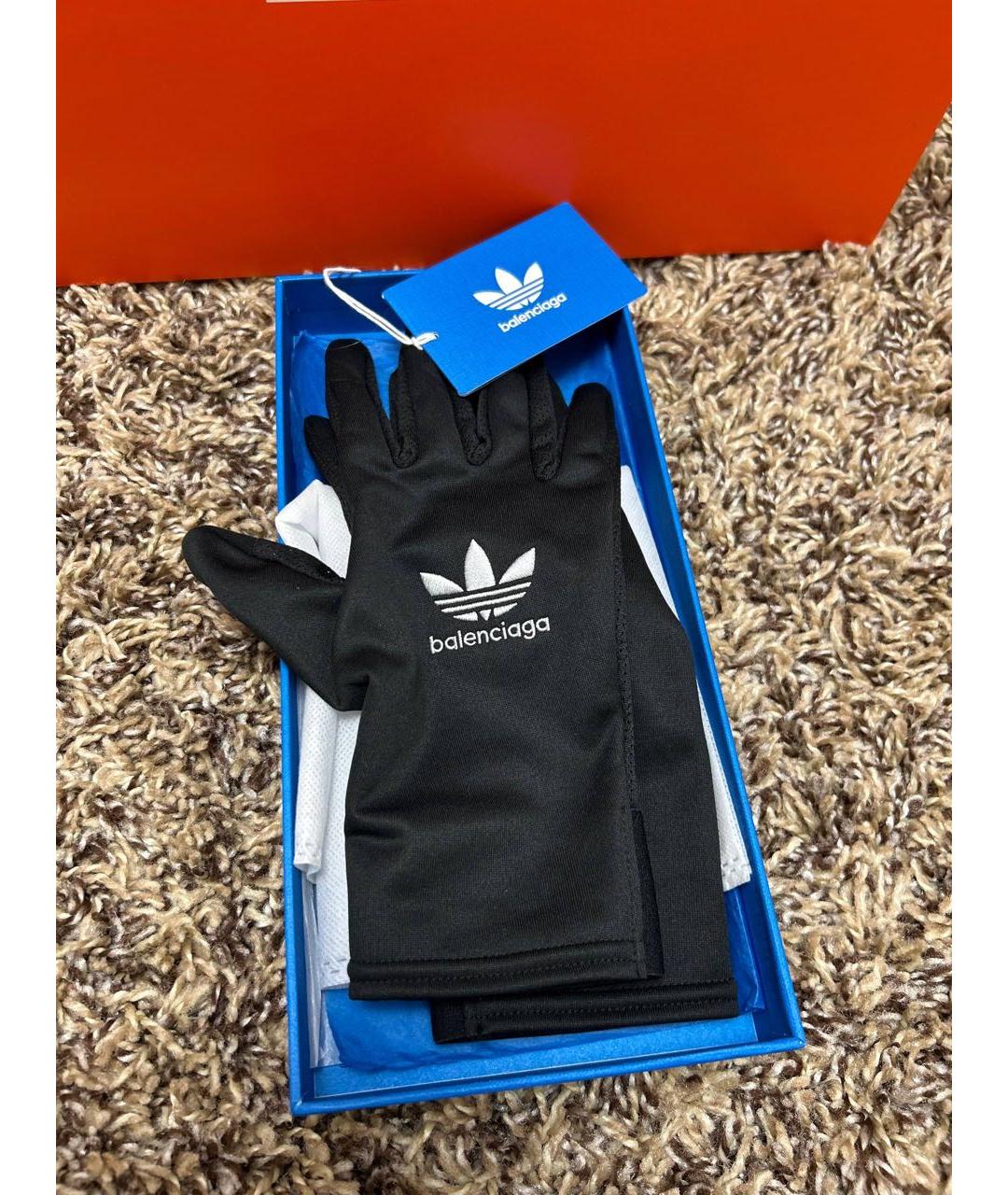 BALENCIAGA Черные перчатки, фото 2