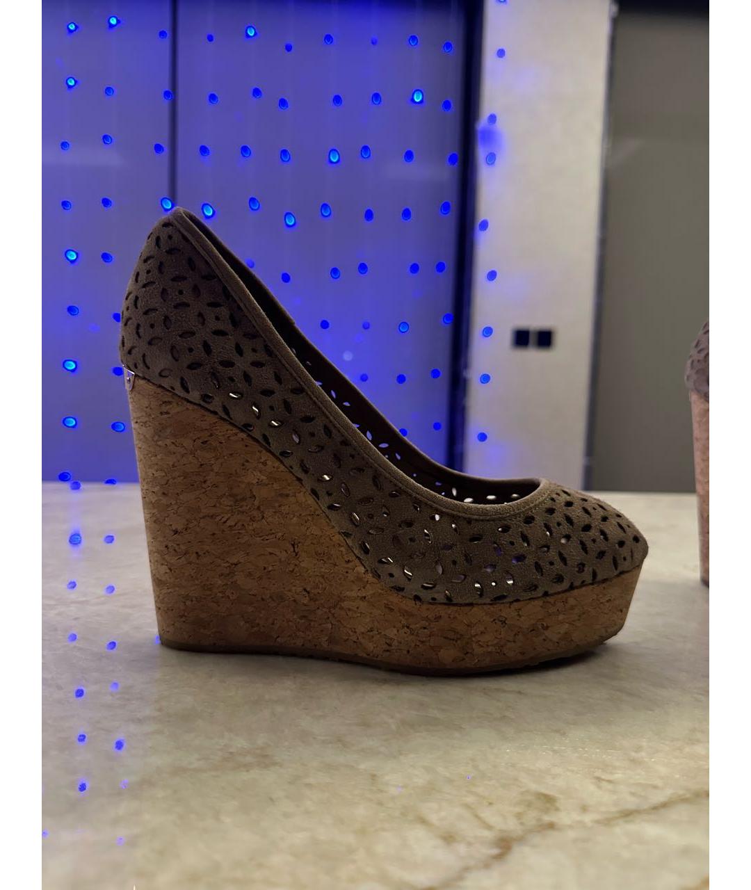 JIMMY CHOO Серые замшевые туфли, фото 5