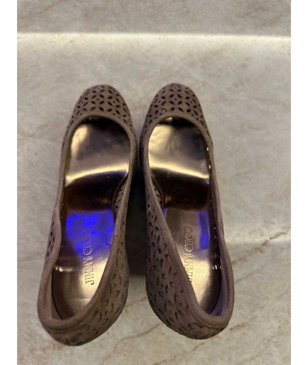 JIMMY CHOO Серые замшевые туфли, фото 3