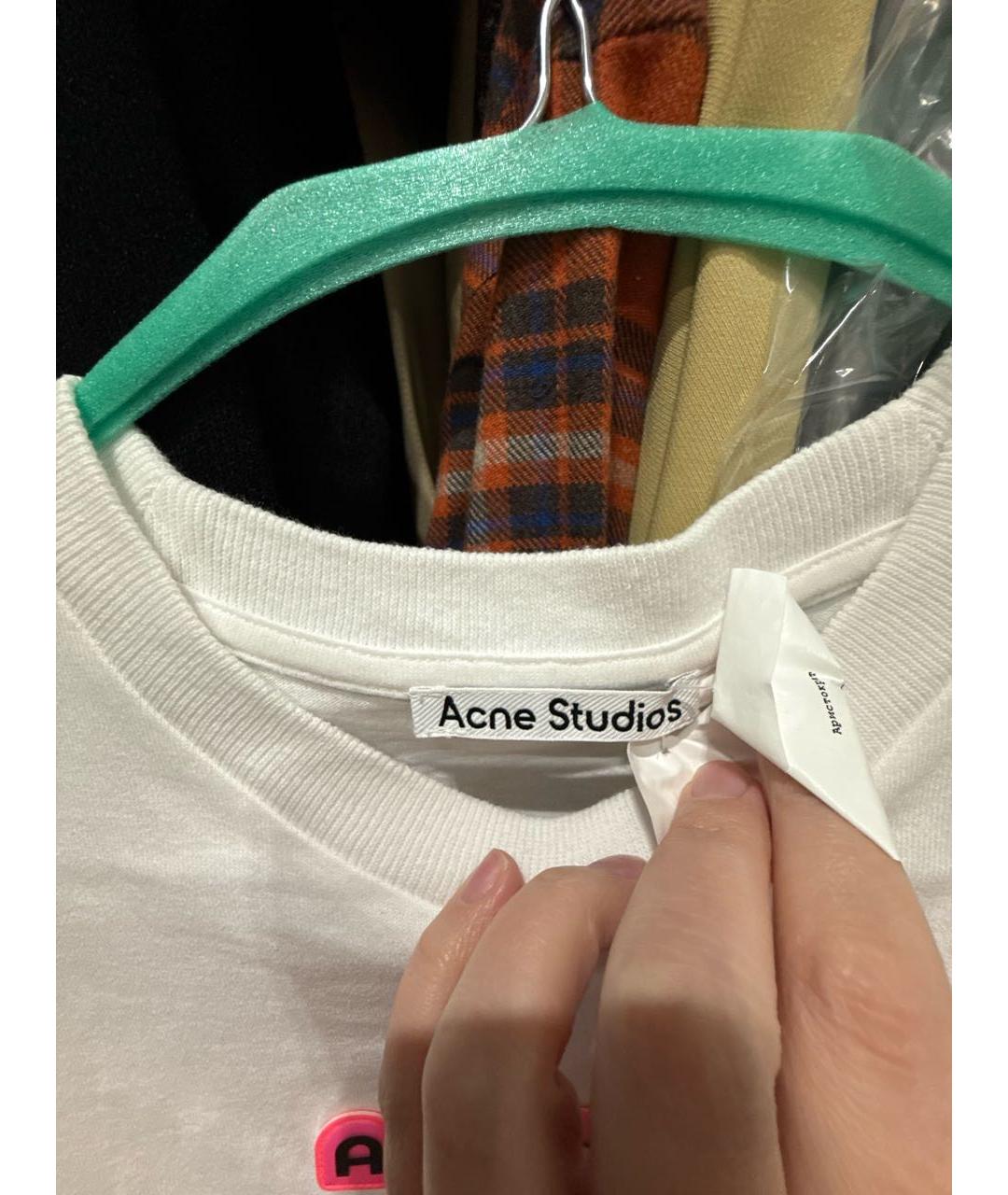 ACNE STUDIOS Белая футболка, фото 3
