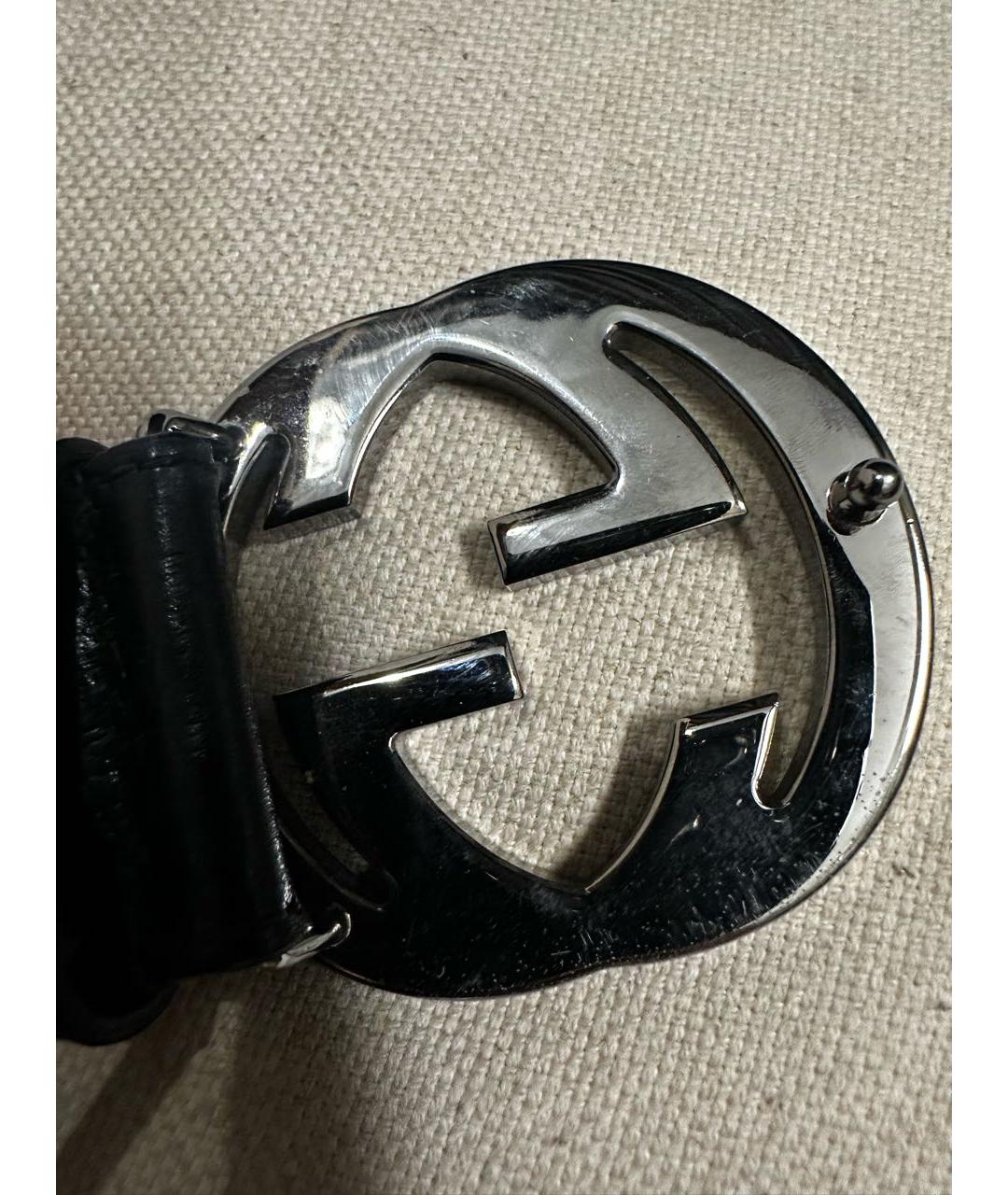 GUCCI Зеленый кожаный ремень, фото 2