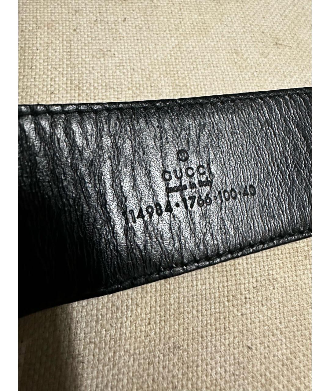 GUCCI Зеленый кожаный ремень, фото 3