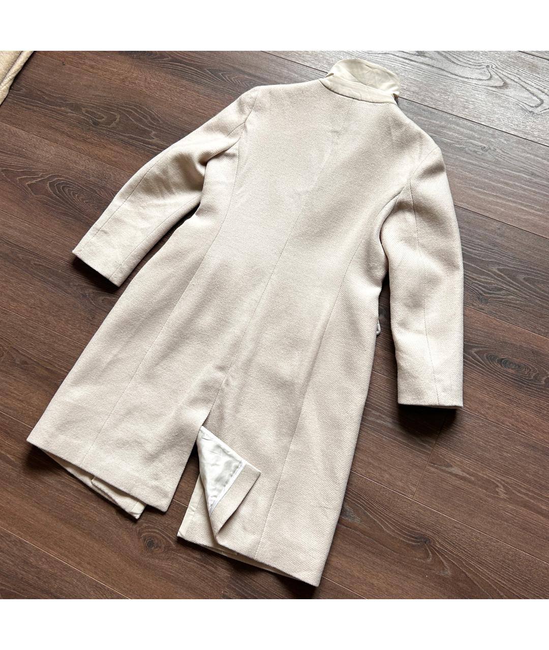 PRADA Бежевое шерстяное пальто, фото 2