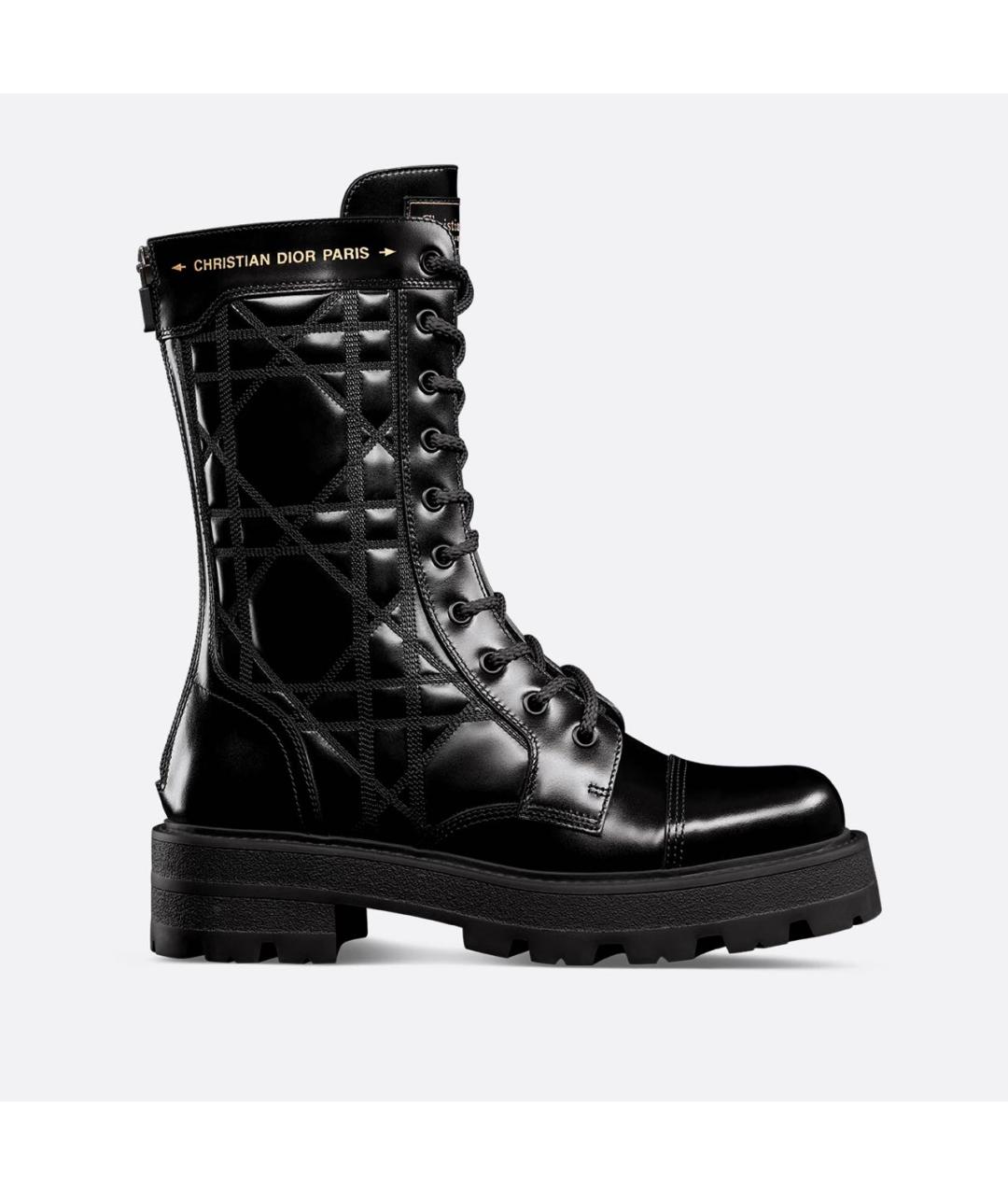 CHRISTIAN DIOR Черные кожаные ботинки, фото 9