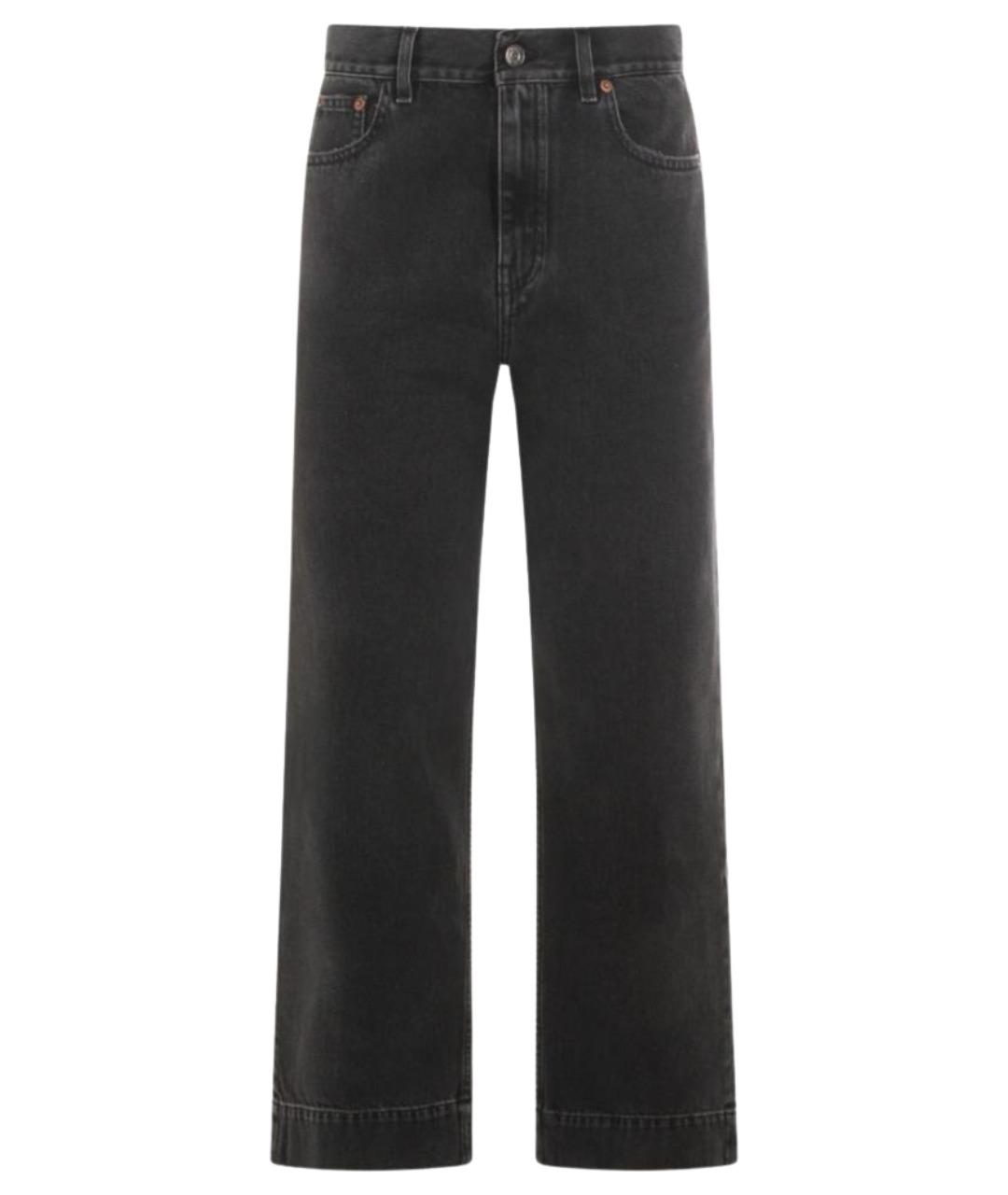 CHLOE Черные хлопковые прямые джинсы, фото 1