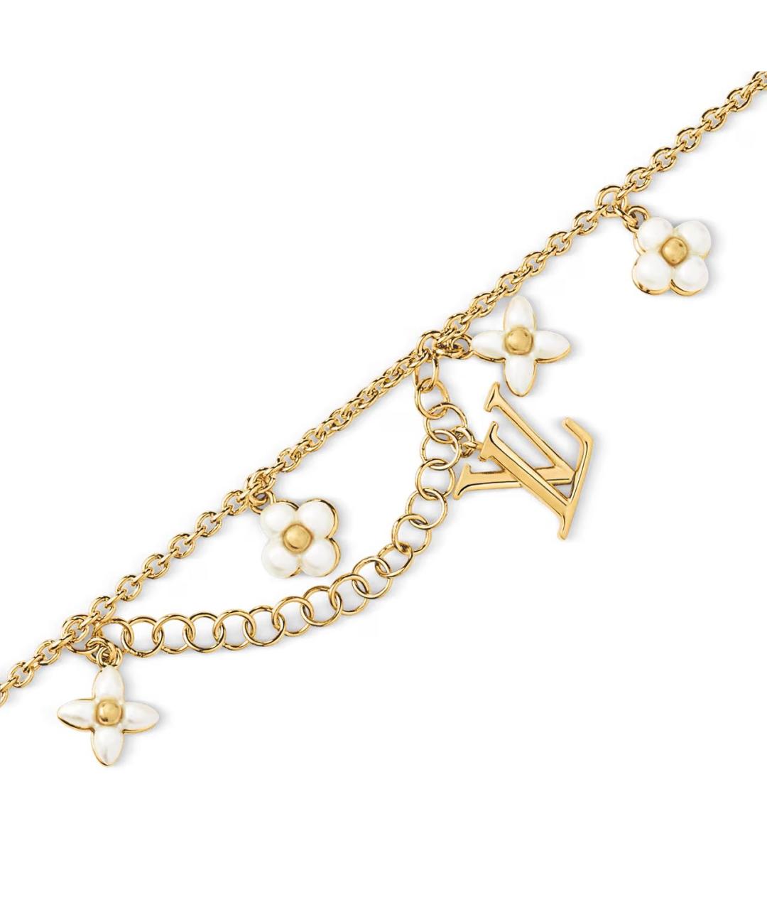 LOUIS VUITTON Золотой металлический браслет, фото 2