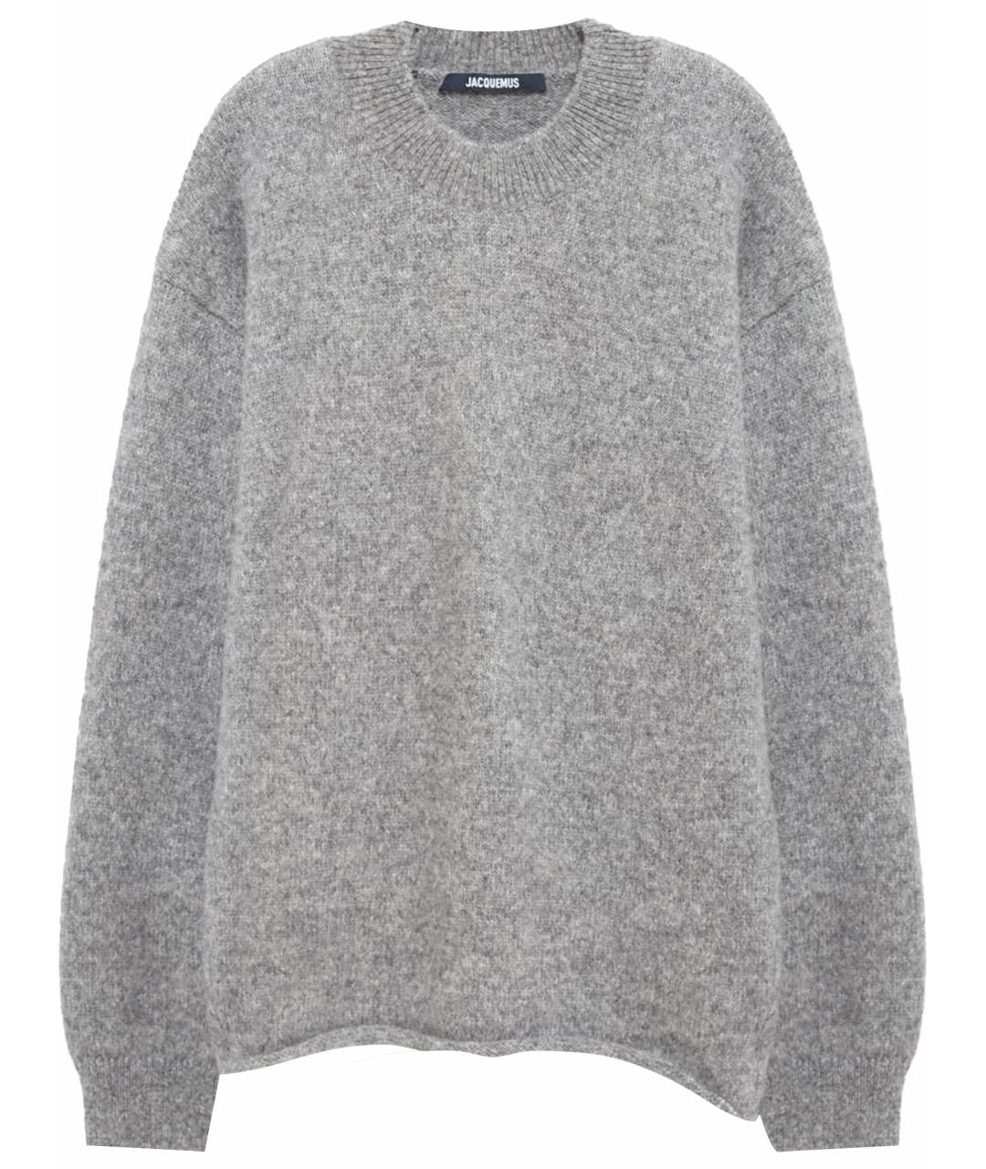 JACQUEMUS Серый шерстяной джемпер / свитер, фото 1