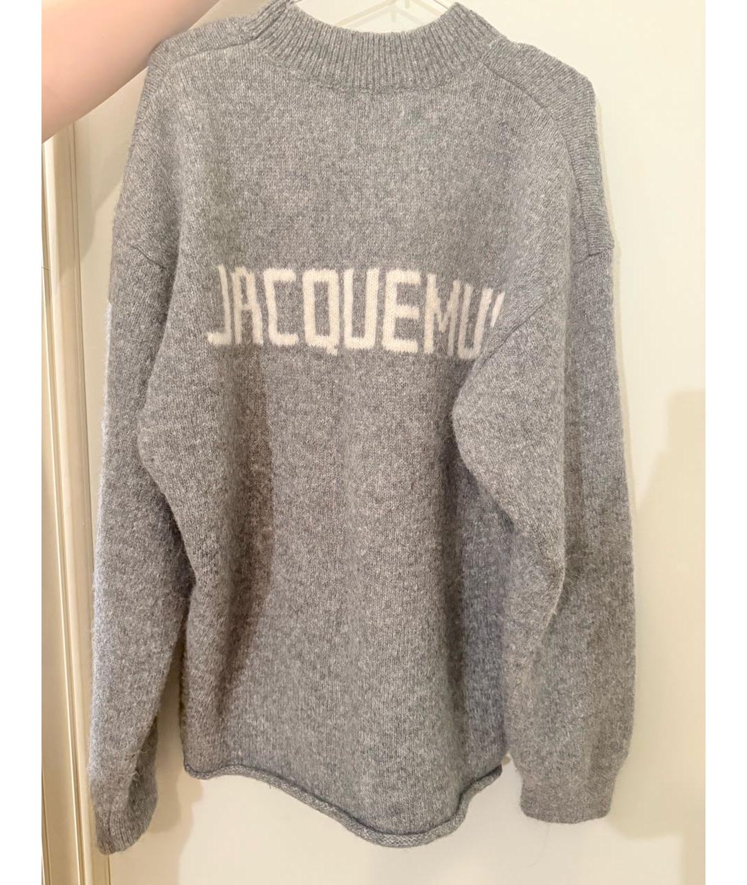 JACQUEMUS Серый шерстяной джемпер / свитер, фото 6