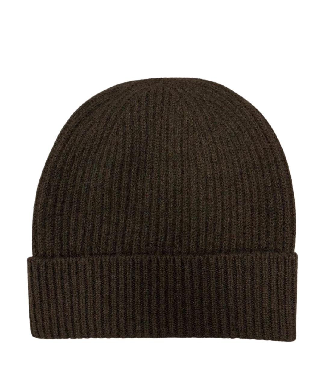 MALO Коричневая кашемировая шапка, фото 1