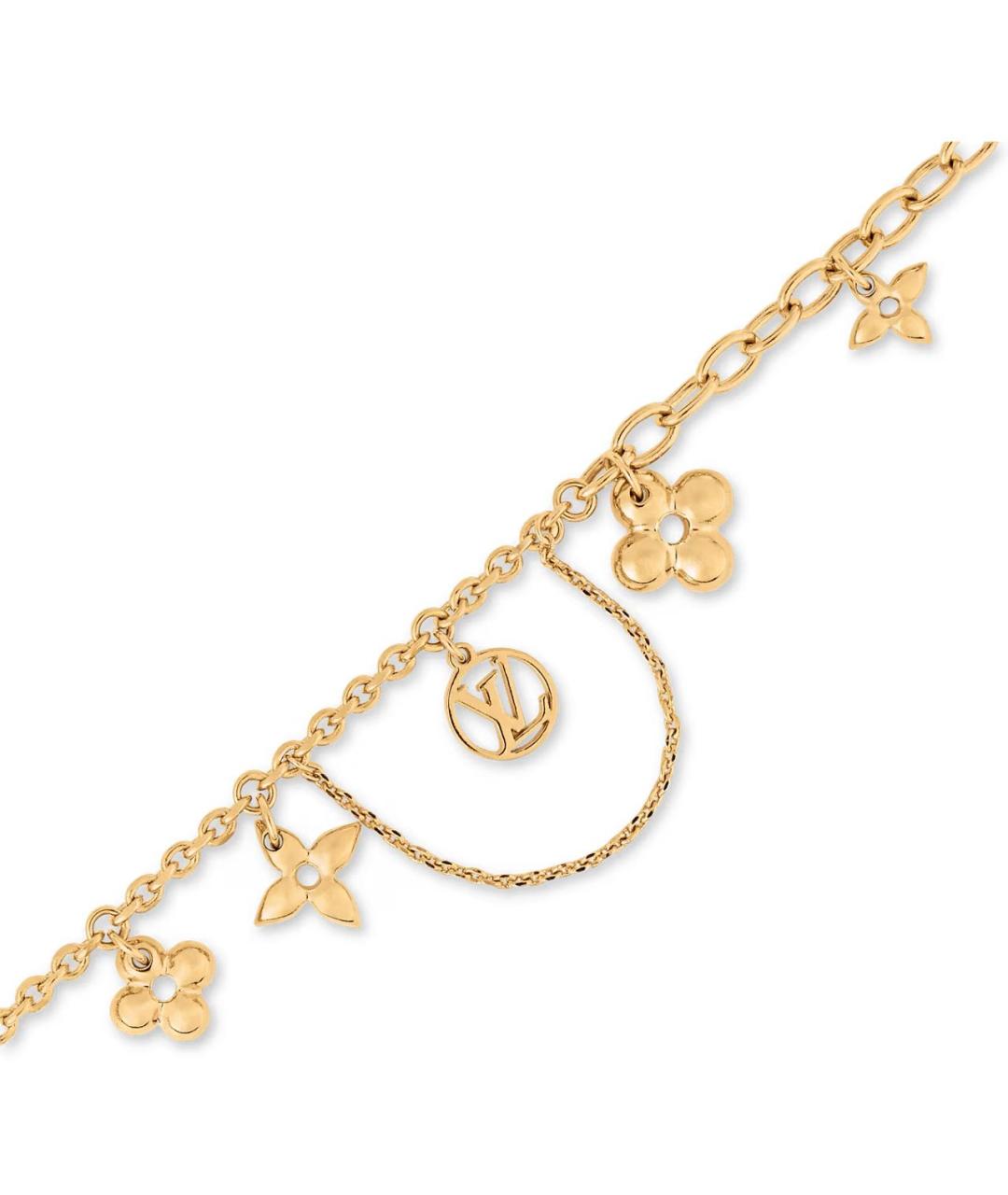 LOUIS VUITTON Золотой металлический браслет, фото 2