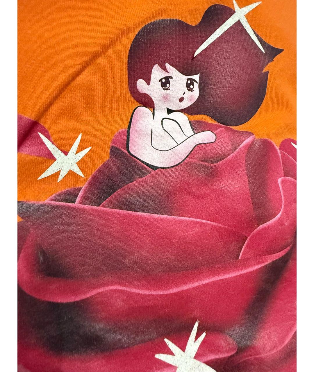 HERON PRESTON Оранжевая хлопковая футболка, фото 5