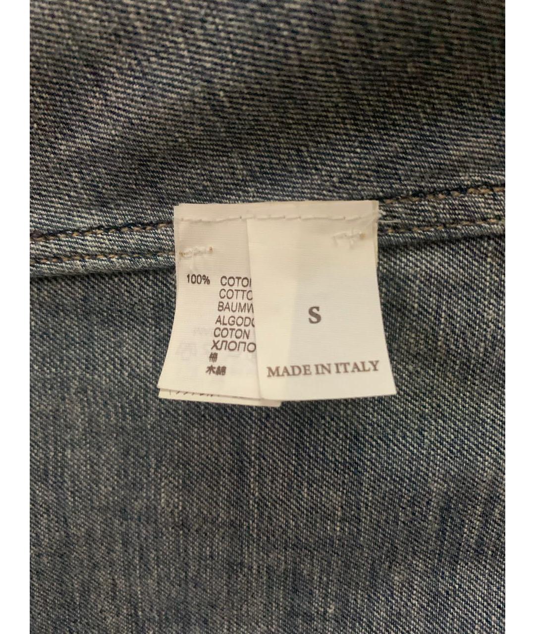 BRUNELLO CUCINELLI Темно-синяя деним рубашка, фото 7