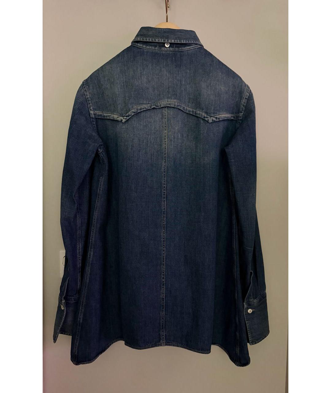 BRUNELLO CUCINELLI Темно-синяя деним рубашка, фото 2
