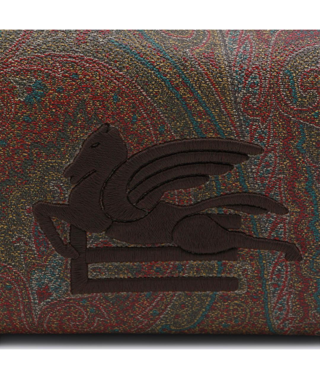 ETRO Коричневая хлопковая барсетка, фото 4