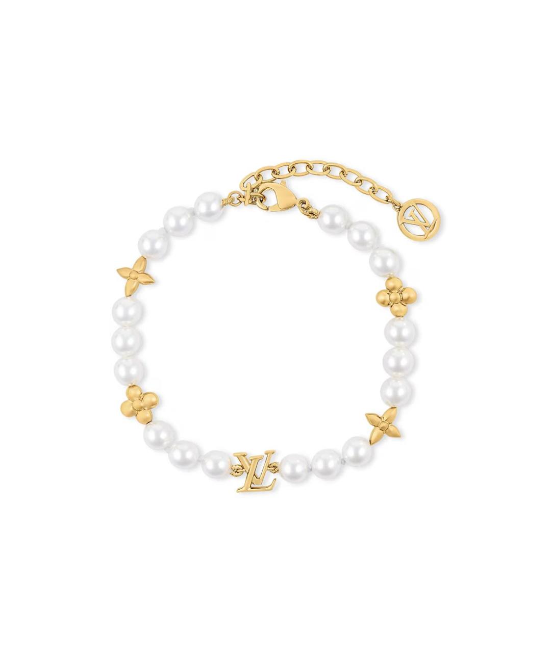 LOUIS VUITTON Золотой металлический браслет, фото 1