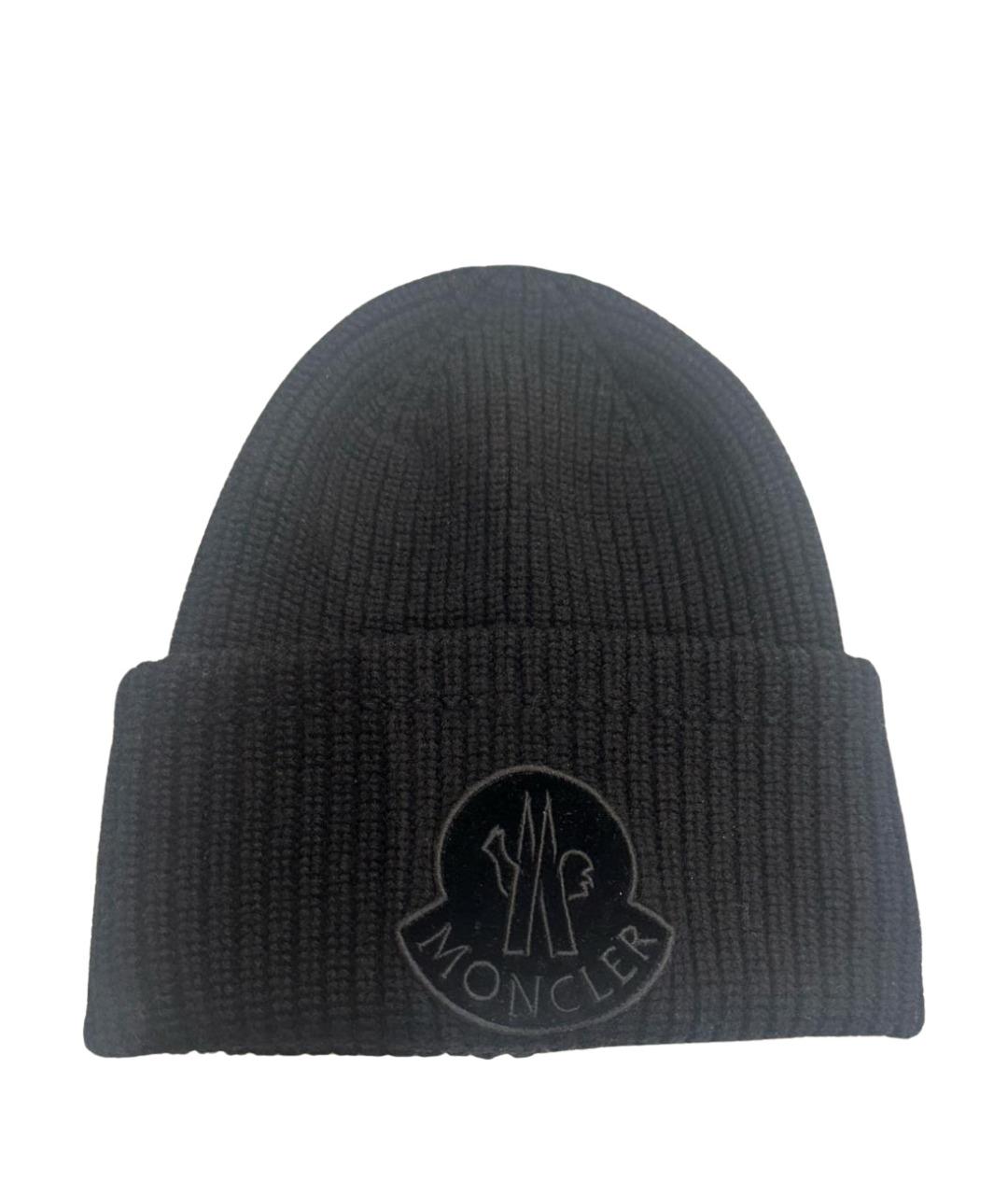 MONCLER Черная шапка, фото 1