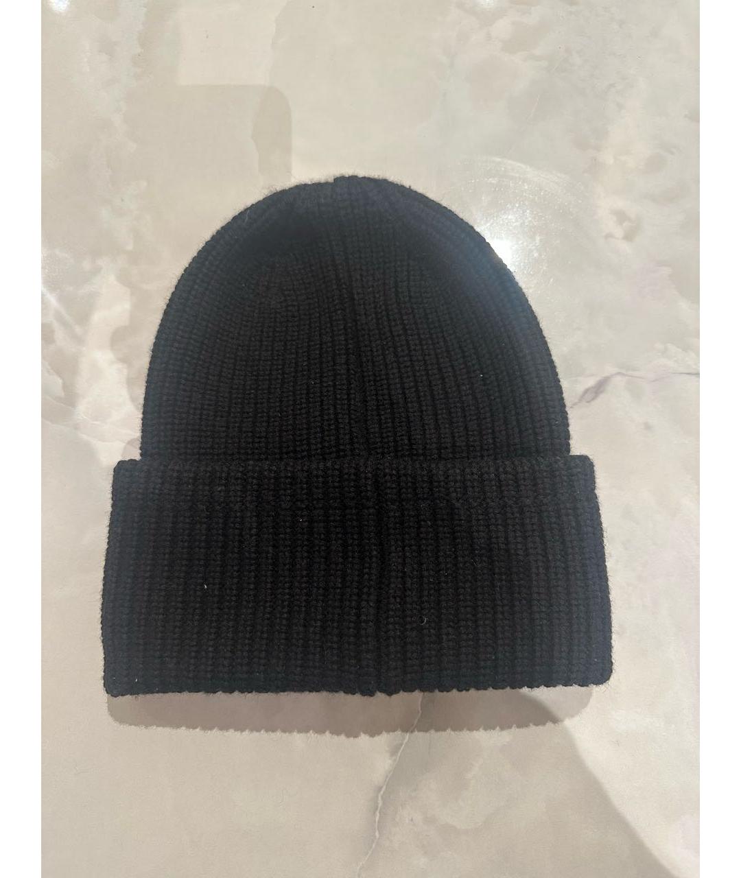 MONCLER Черная шапка, фото 2
