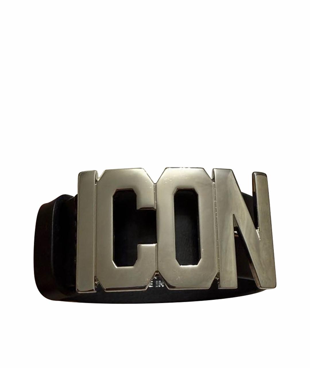 DSQUARED2 Черный кожаный браслет, фото 1