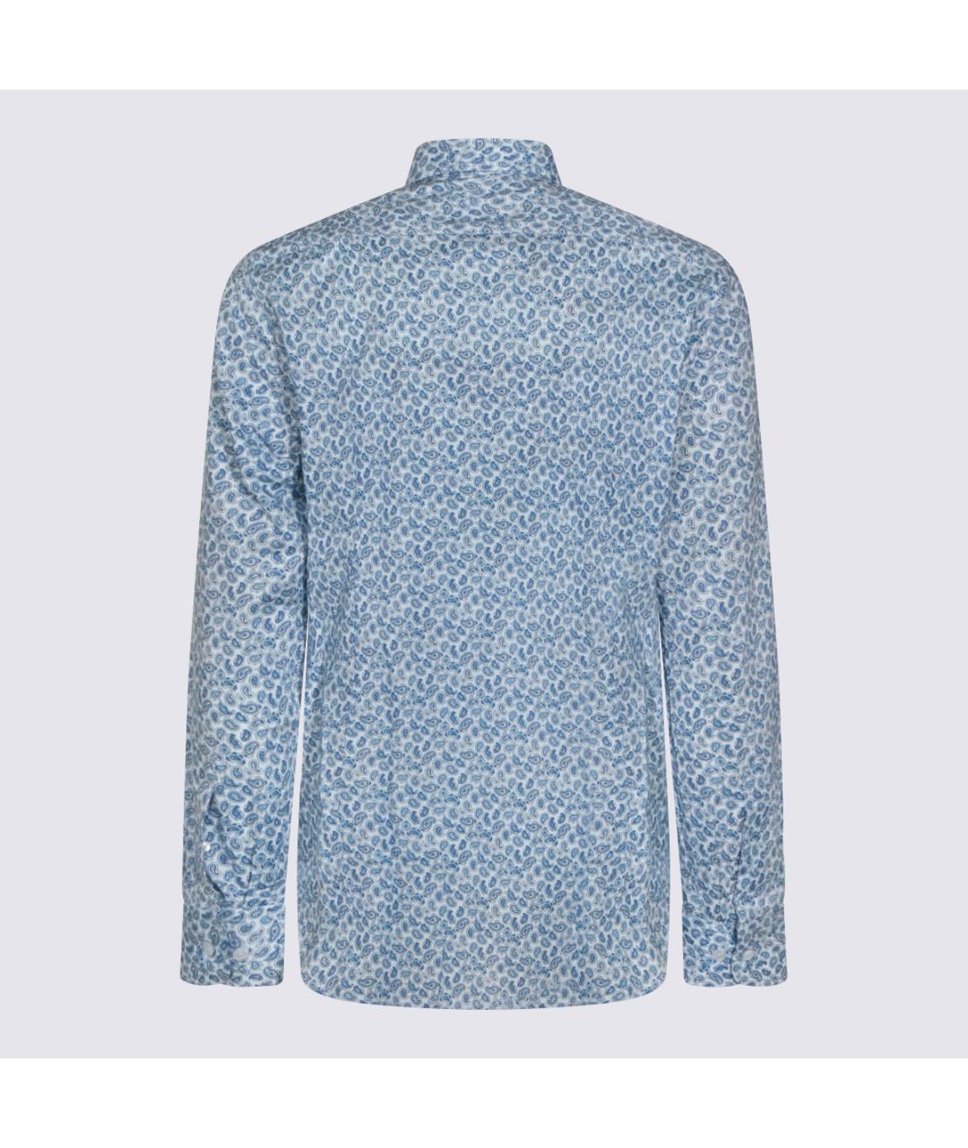 ETRO Синяя хлопковая кэжуал рубашка, фото 2