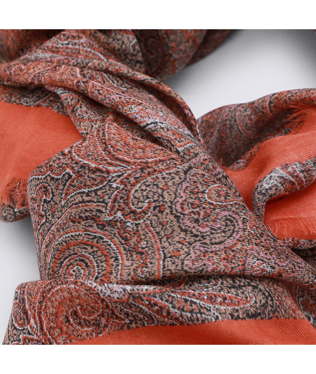 ETRO Коричневый шарф, фото 5
