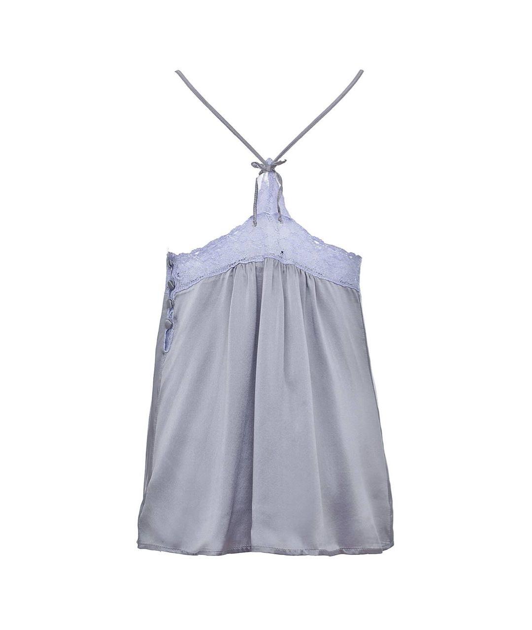 TWIN-SET Серая шелковая майка, фото 2