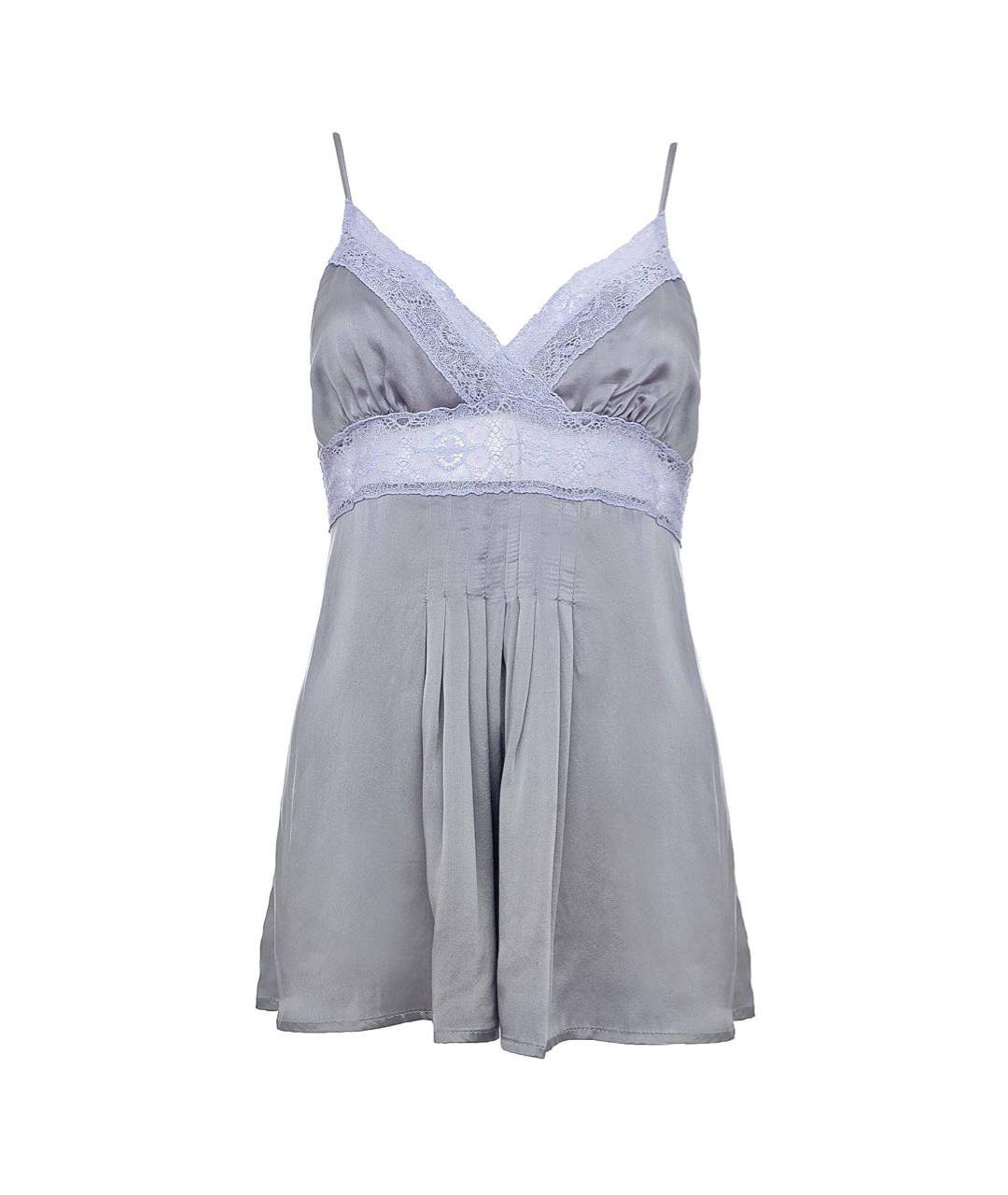 TWIN-SET Серая шелковая майка, фото 1