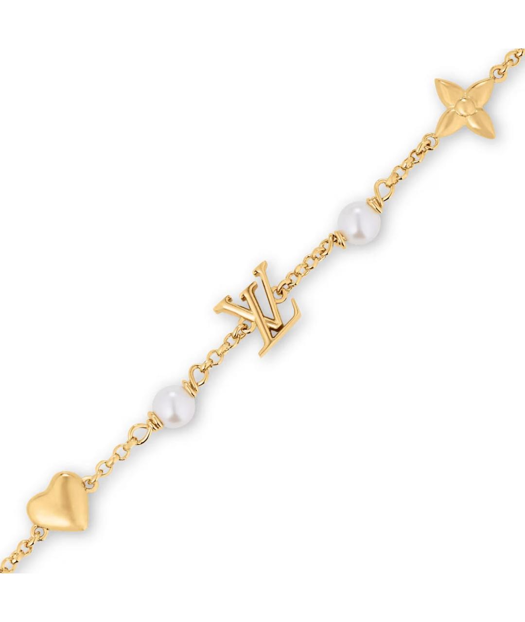 LOUIS VUITTON Золотой металлический браслет, фото 2