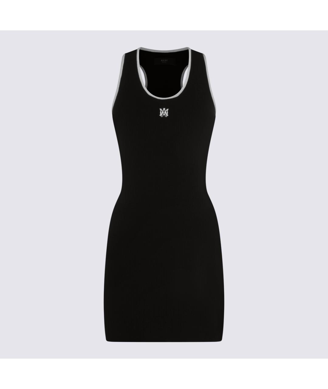 AMIRI Черное вискозное повседневное платье, фото 4