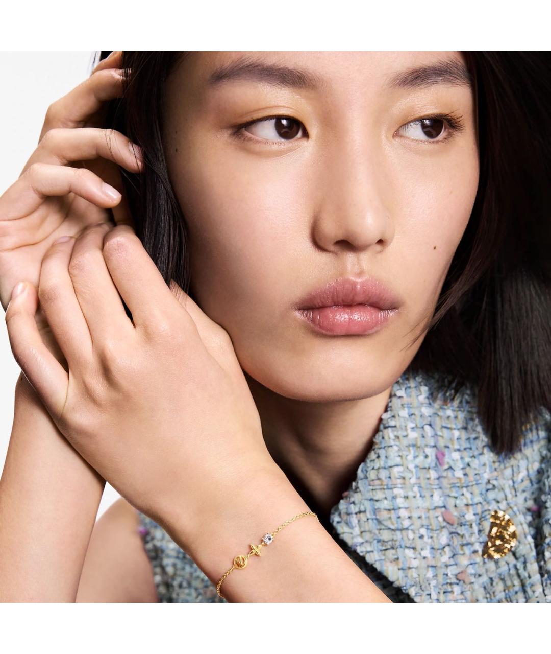 LOUIS VUITTON Золотой металлический браслет, фото 3