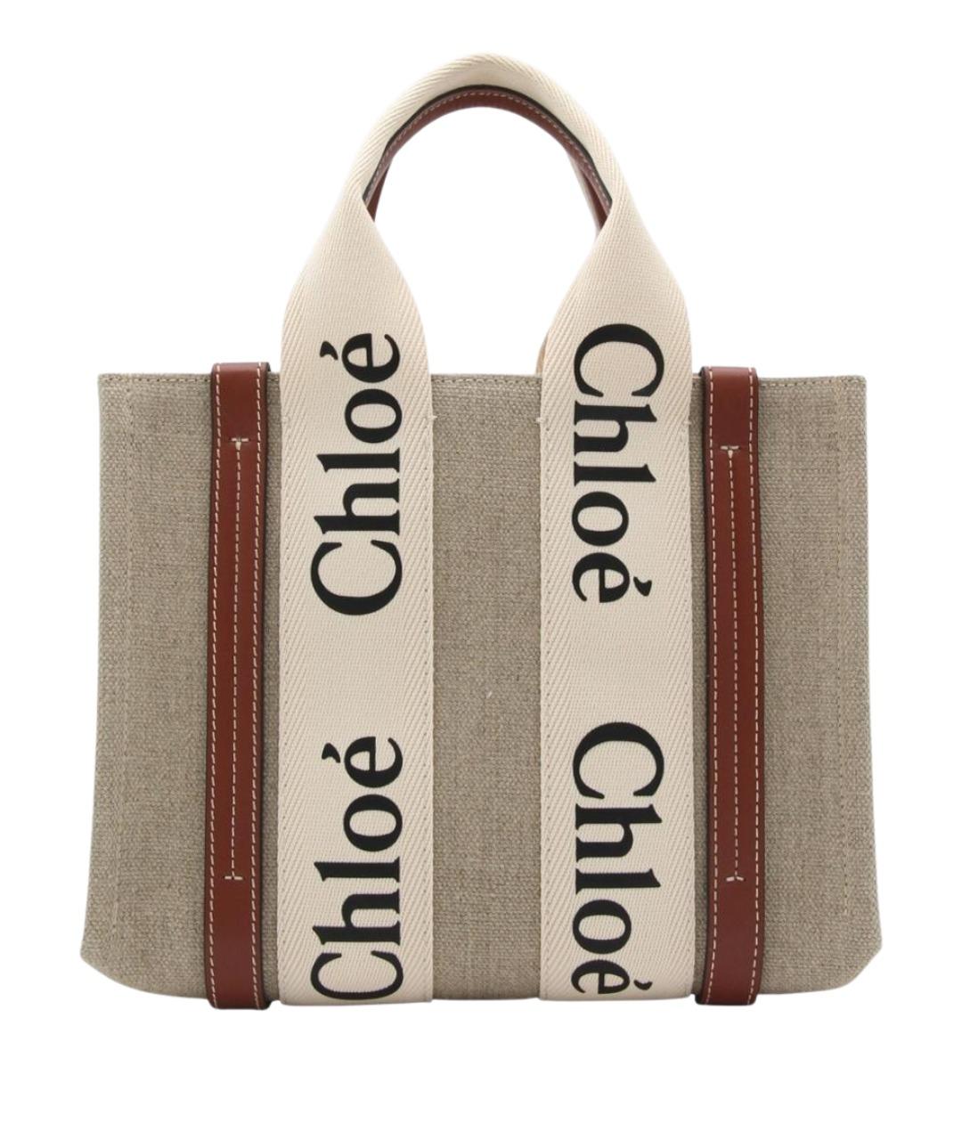 CHLOE Белая сумка тоут, фото 1