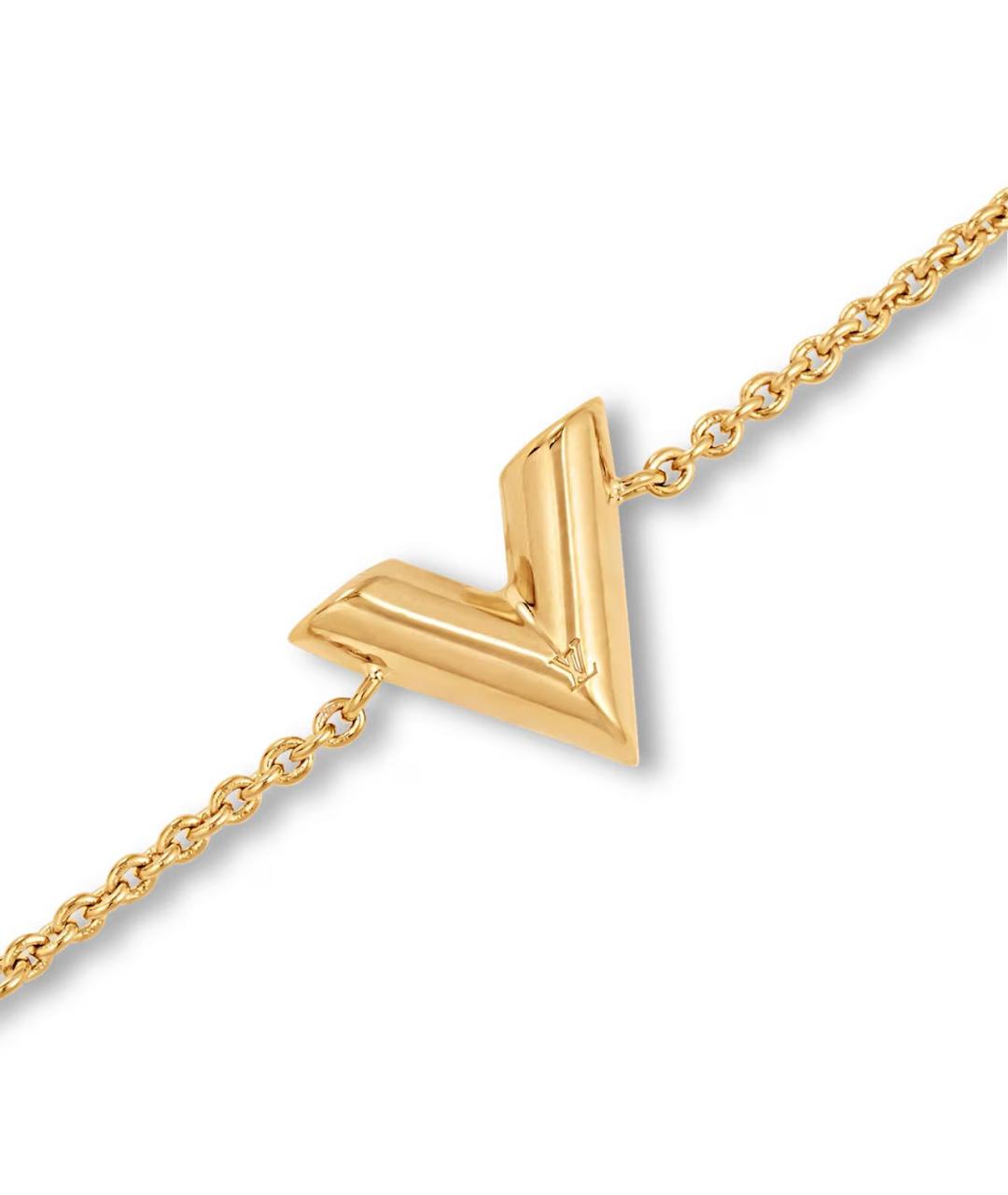 LOUIS VUITTON Золотой металлический браслет, фото 2