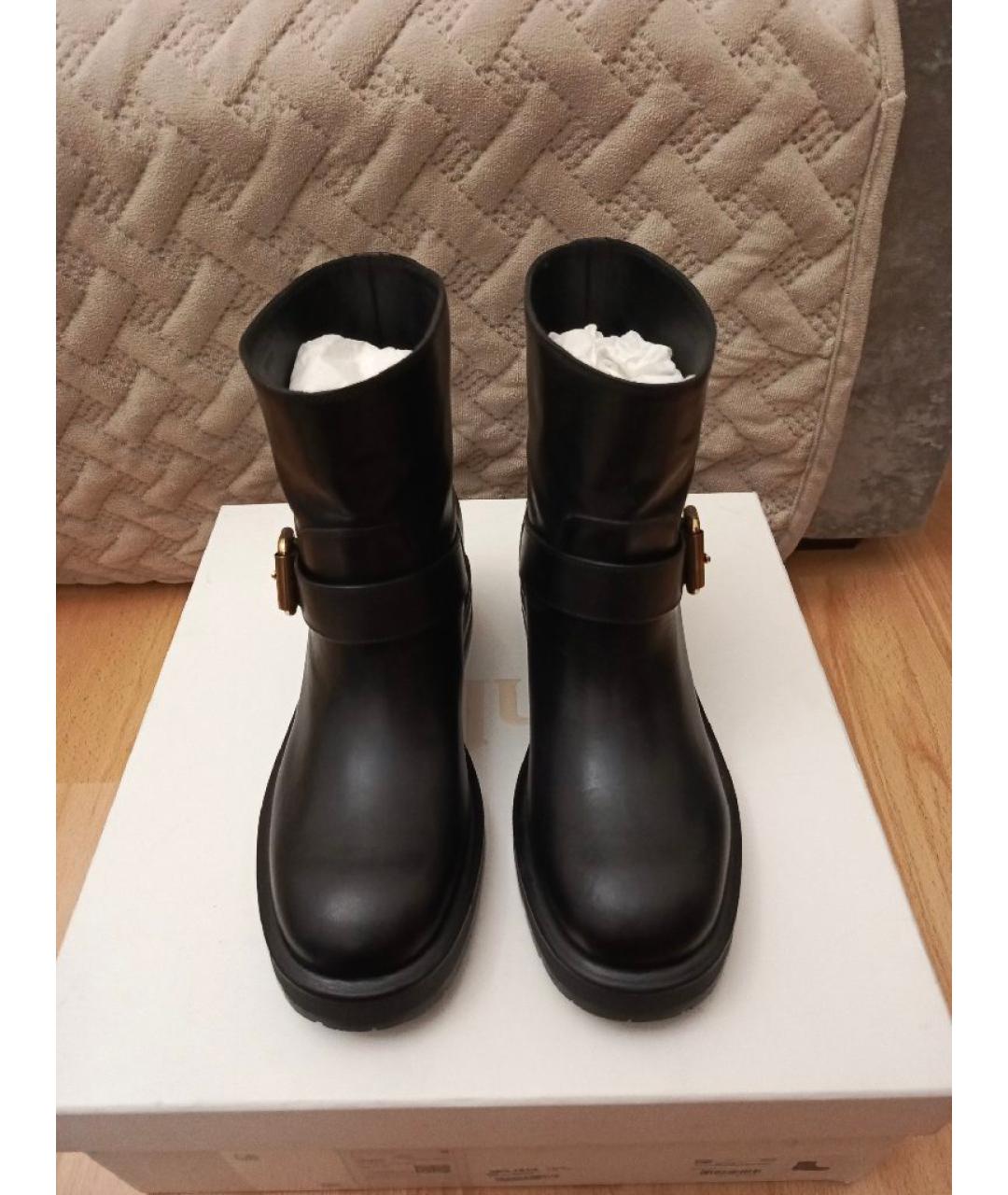 CHLOE Черные кожаные ботинки, фото 2
