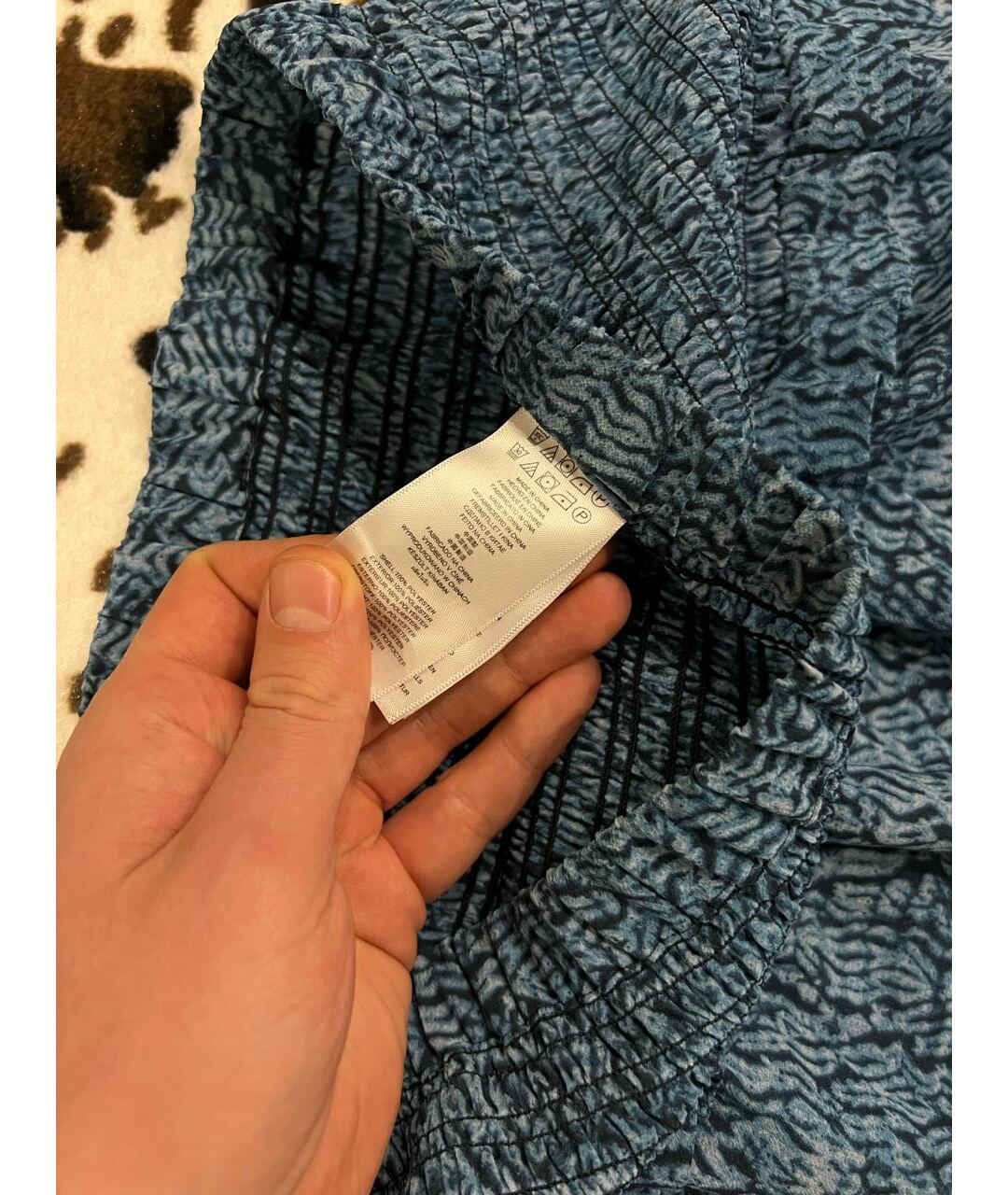 MICHAEL MICHAEL KORS Синяя полиэстеровая юбка мини, фото 4