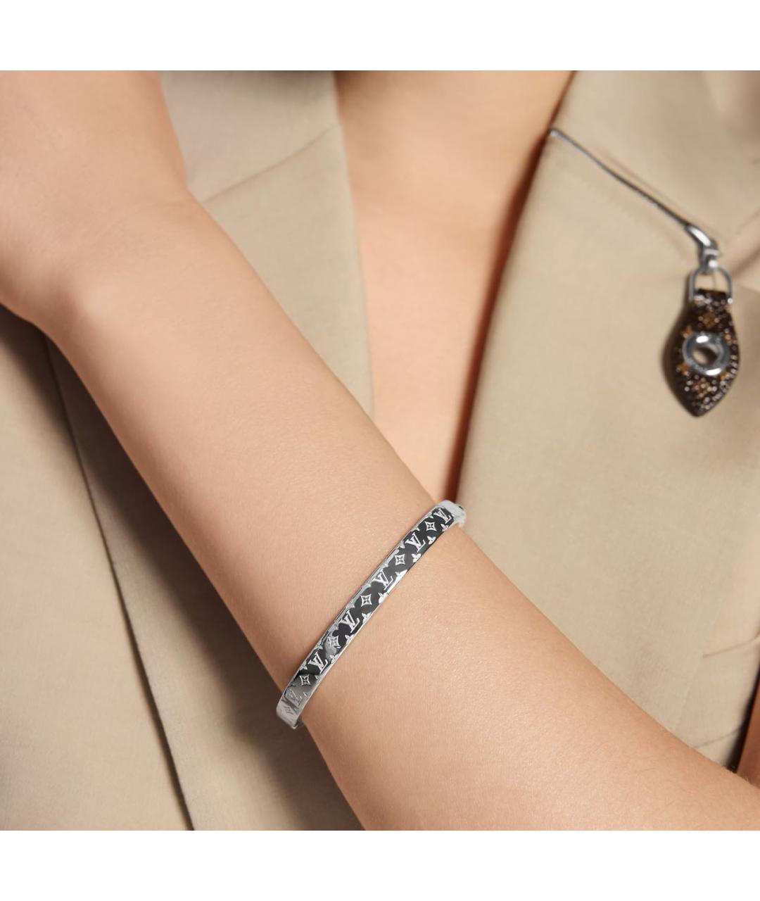 LOUIS VUITTON Серебрянный металлический браслет, фото 4
