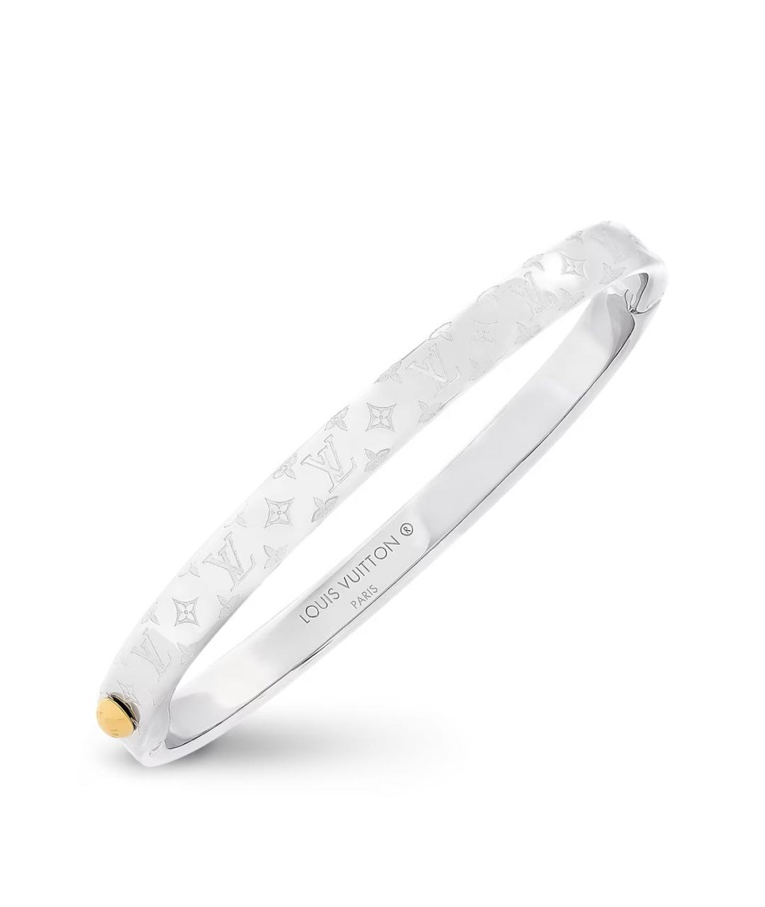 LOUIS VUITTON Серебрянный металлический браслет, фото 2