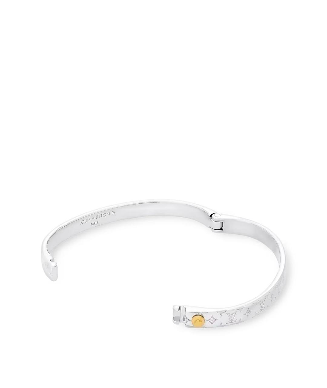 LOUIS VUITTON Серебрянный металлический браслет, фото 3