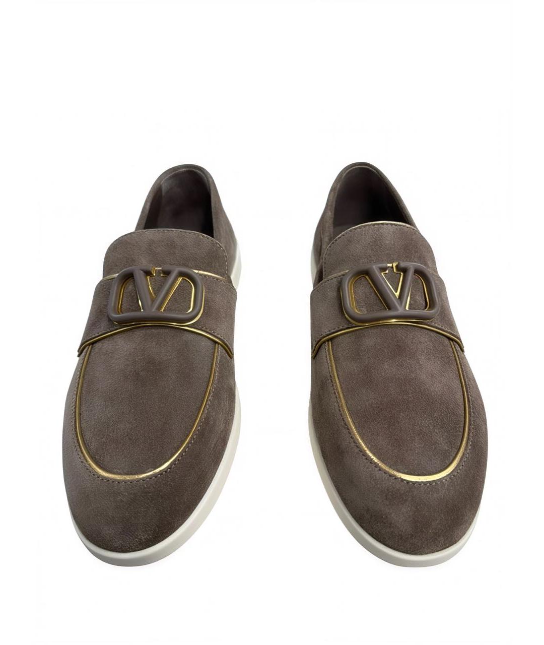 VALENTINO Бежевые замшевые лоферы, фото 2