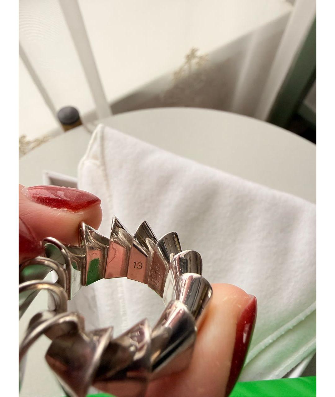 BOTTEGA VENETA Серебряное серебряное кольцо, фото 4