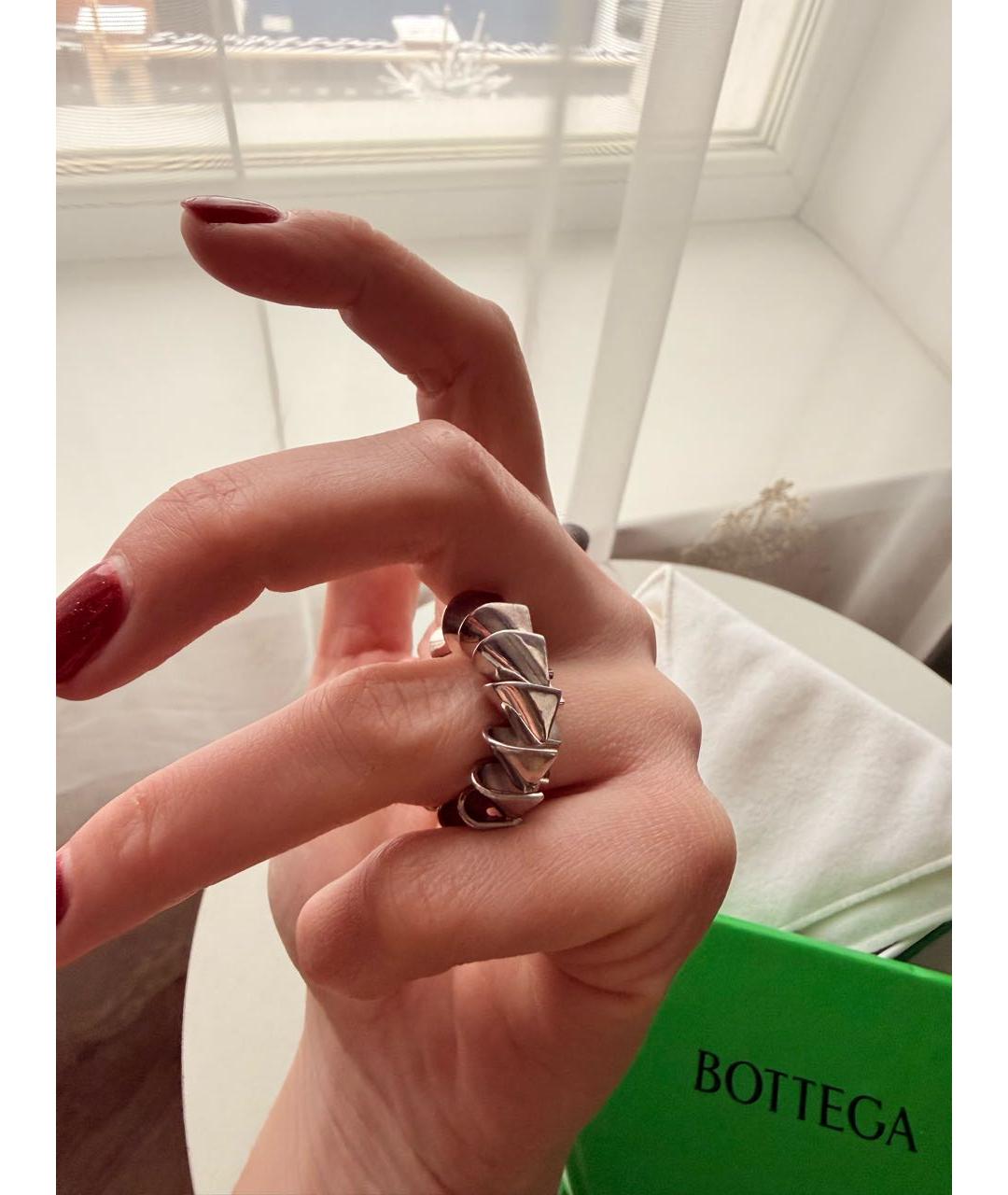 BOTTEGA VENETA Серебряное серебряное кольцо, фото 5