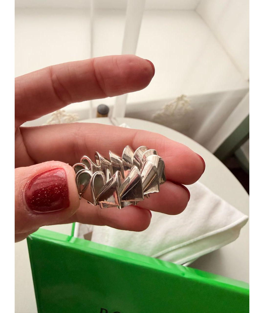 BOTTEGA VENETA Серебряное серебряное кольцо, фото 2