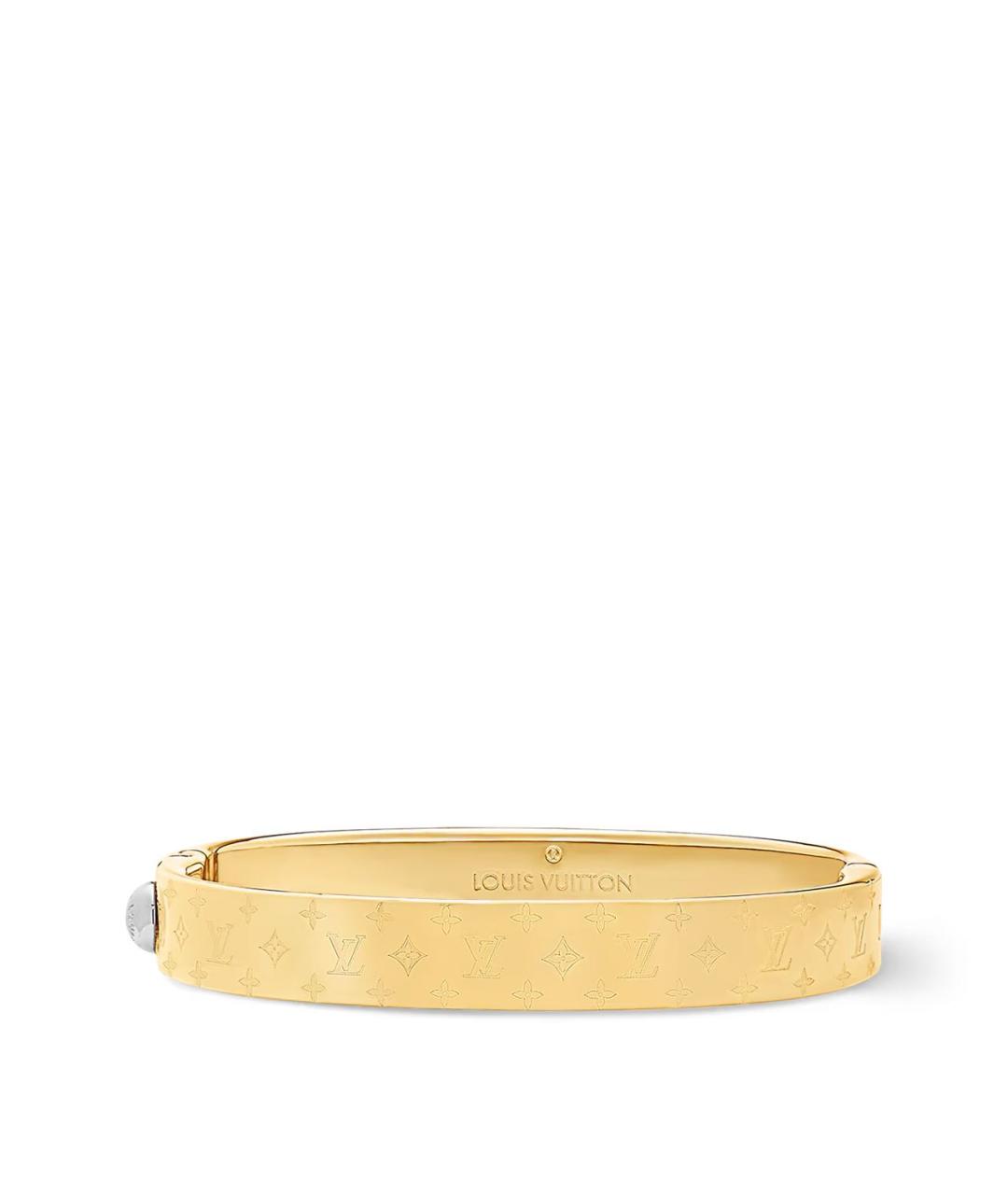 LOUIS VUITTON Золотой металлический браслет, фото 1