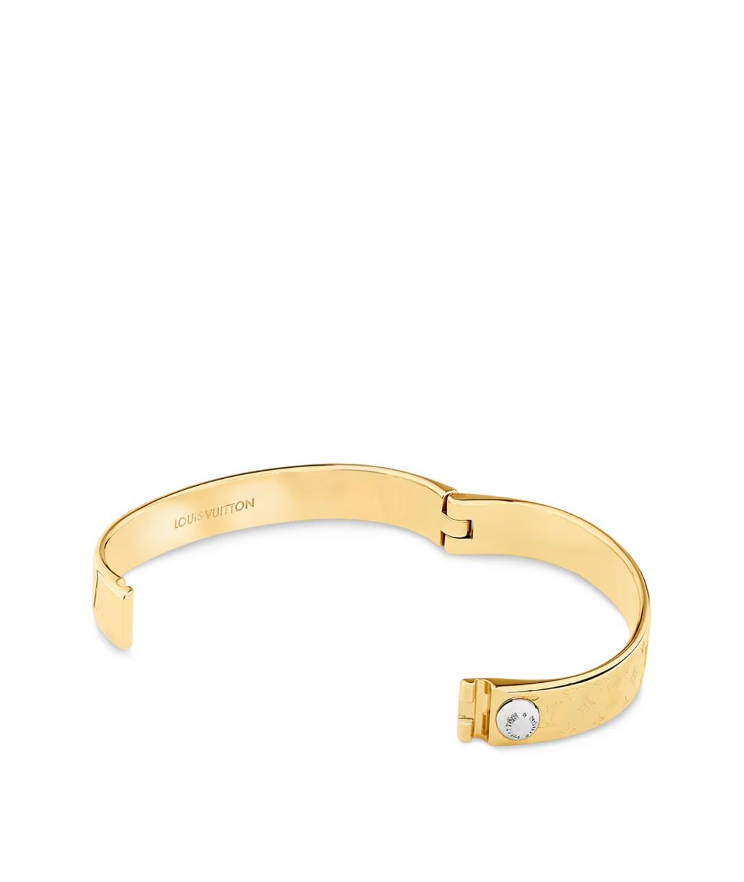 LOUIS VUITTON Золотой металлический браслет, фото 2