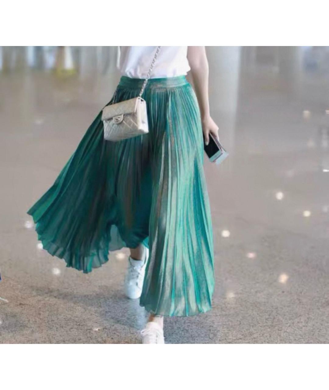 GUCCI Зеленая юбка миди, фото 2