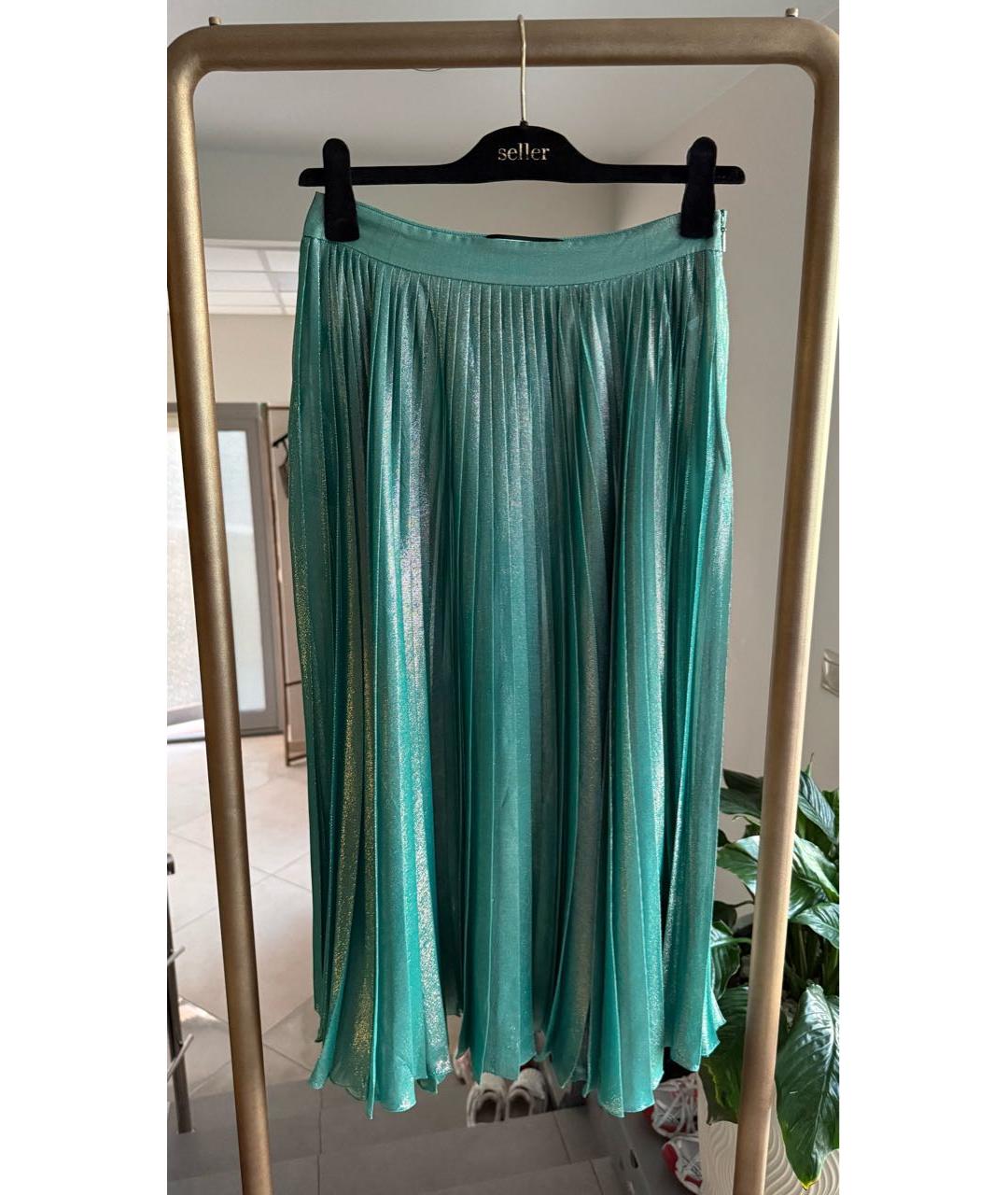 GUCCI Зеленая юбка миди, фото 3