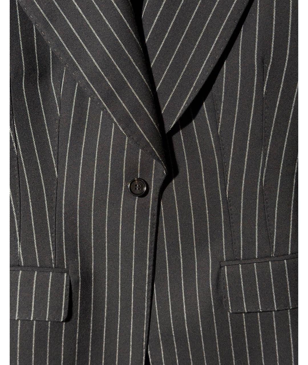 DOLCE&GABBANA Черный шерстяной жакет/пиджак, фото 4