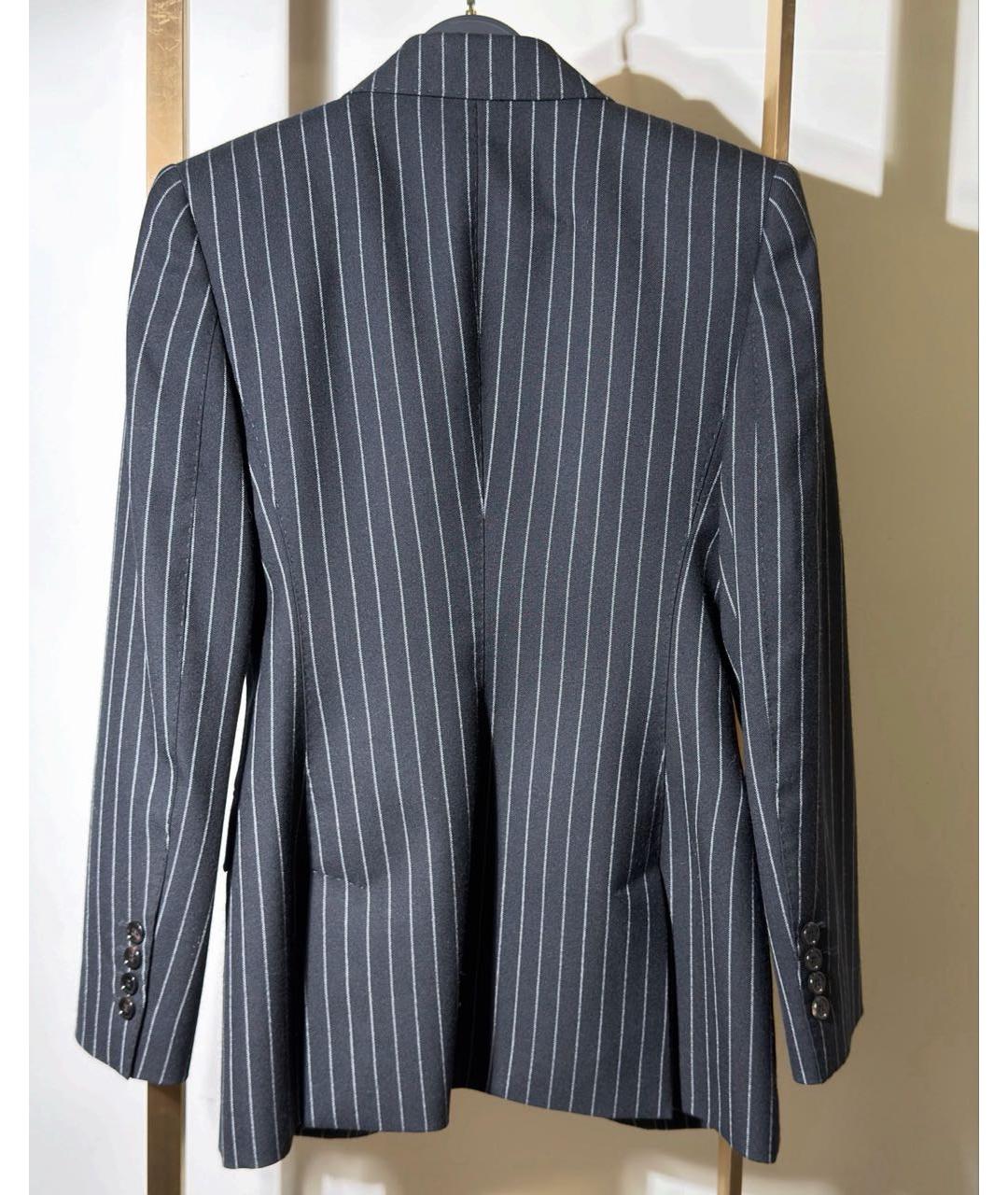 DOLCE&GABBANA Черный шерстяной жакет/пиджак, фото 2