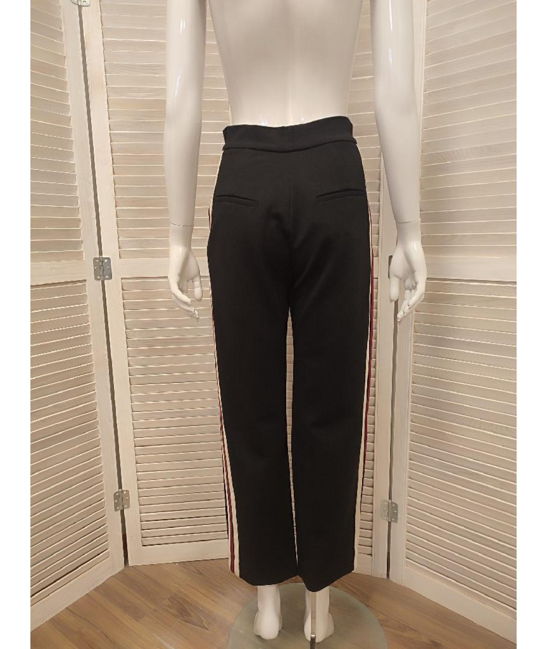 SANDRO Черные вискозные прямые брюки, фото 2