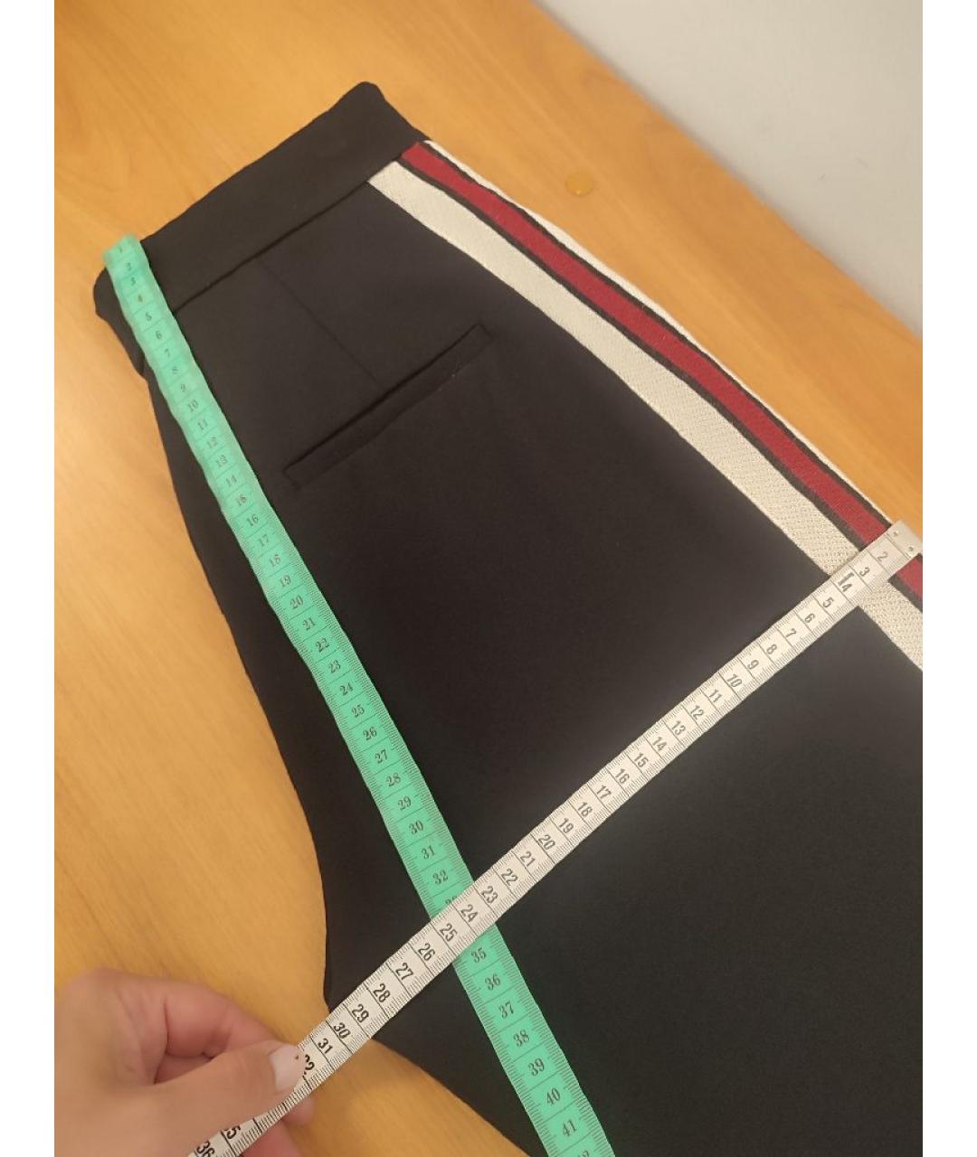 SANDRO Черные вискозные прямые брюки, фото 6