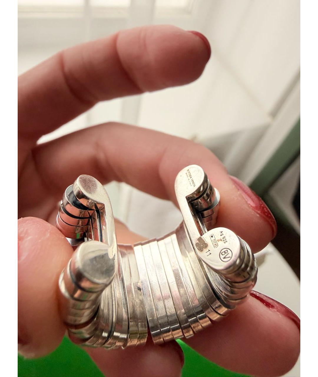 BOTTEGA VENETA Серебряное серебряное кольцо, фото 3